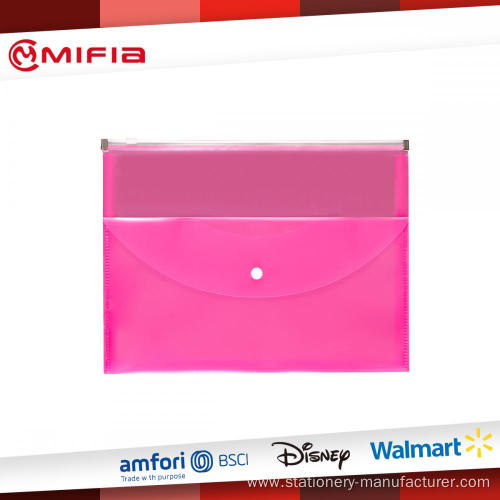 PP Coupon Size Envelope Folder with Zip Bag